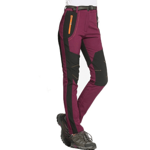 Pantalon de randonnée chaud et déperlant femme, NH 500 - Bleu asphalte Pantalon de randonnée chaud et déperlant femme, NH 500 - Bleu asphalte